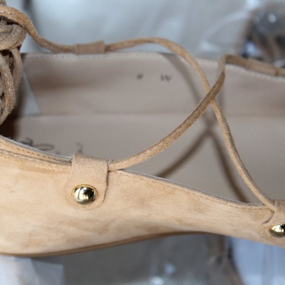 AMALFI by Rangoni Firenze.  Cashmere  (Desert Suede) FLAT SHOES --- NWT - Picture 6 of 15